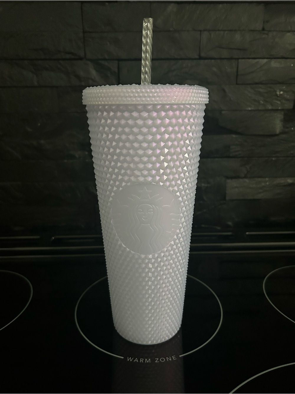 Starbucks Iridescent lilac Studded Tumbler with Straw